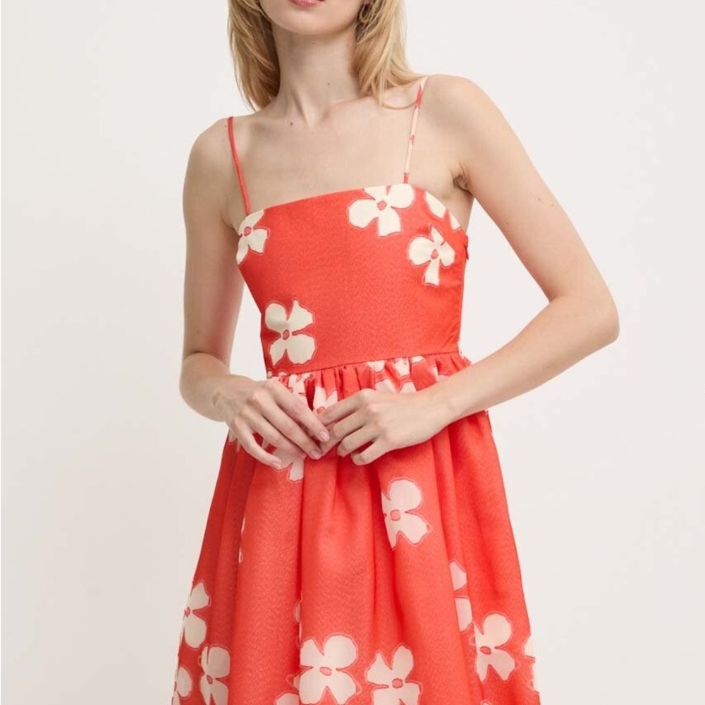 STINE GOYA Red Floral Dress